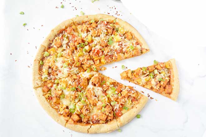 simple Sweet and Spicy Tofu Pizza simple Sweet and Spicy Tofu Pizza