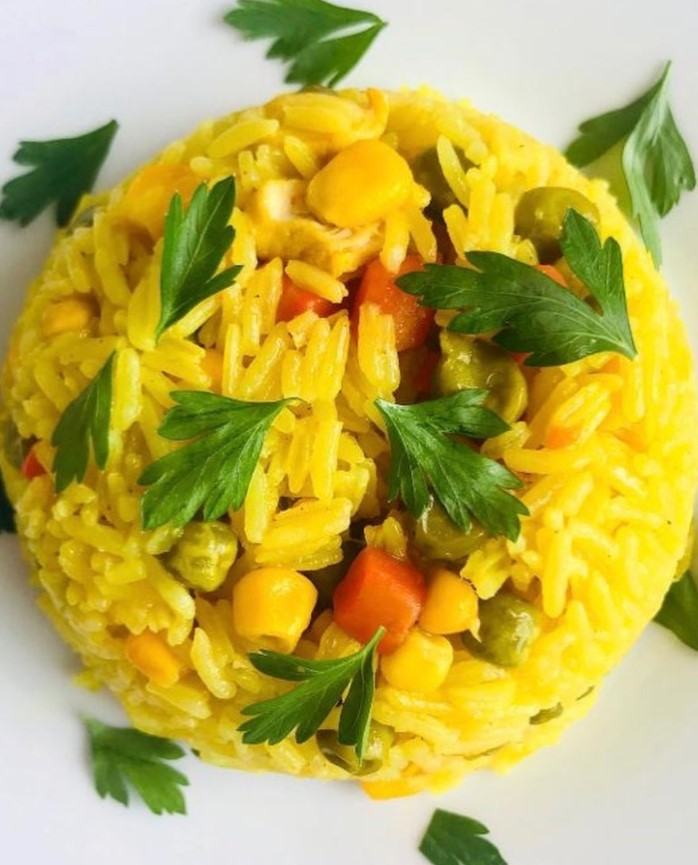 How to make VEGGIE YELLOW RICE » Food and Meal